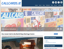 Tablet Screenshot of callcards.ie